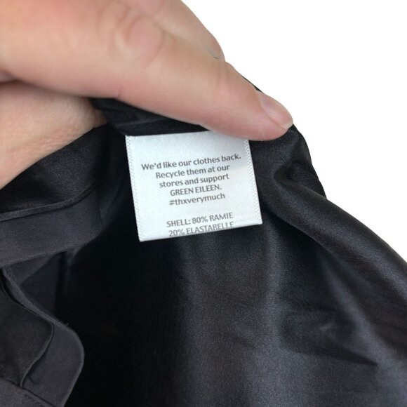 Eileen Fisher jacket/coat, size Medium, ramie, zipper, stretch, dressy, office - Picture 9 of 15